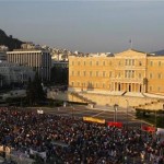 Greece implement new austerity measures greek people protesting about euro